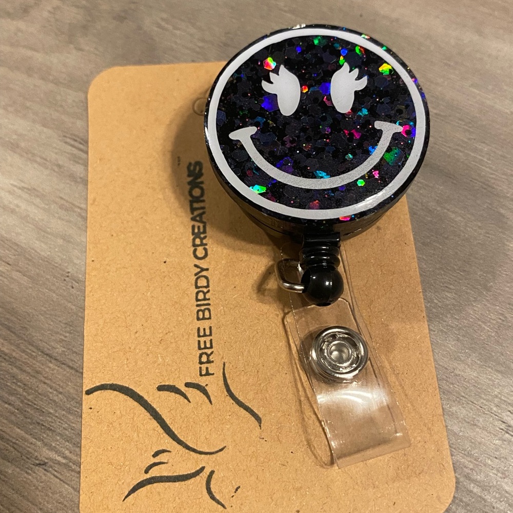 🖤🙂 Smiley Face Badge Reel